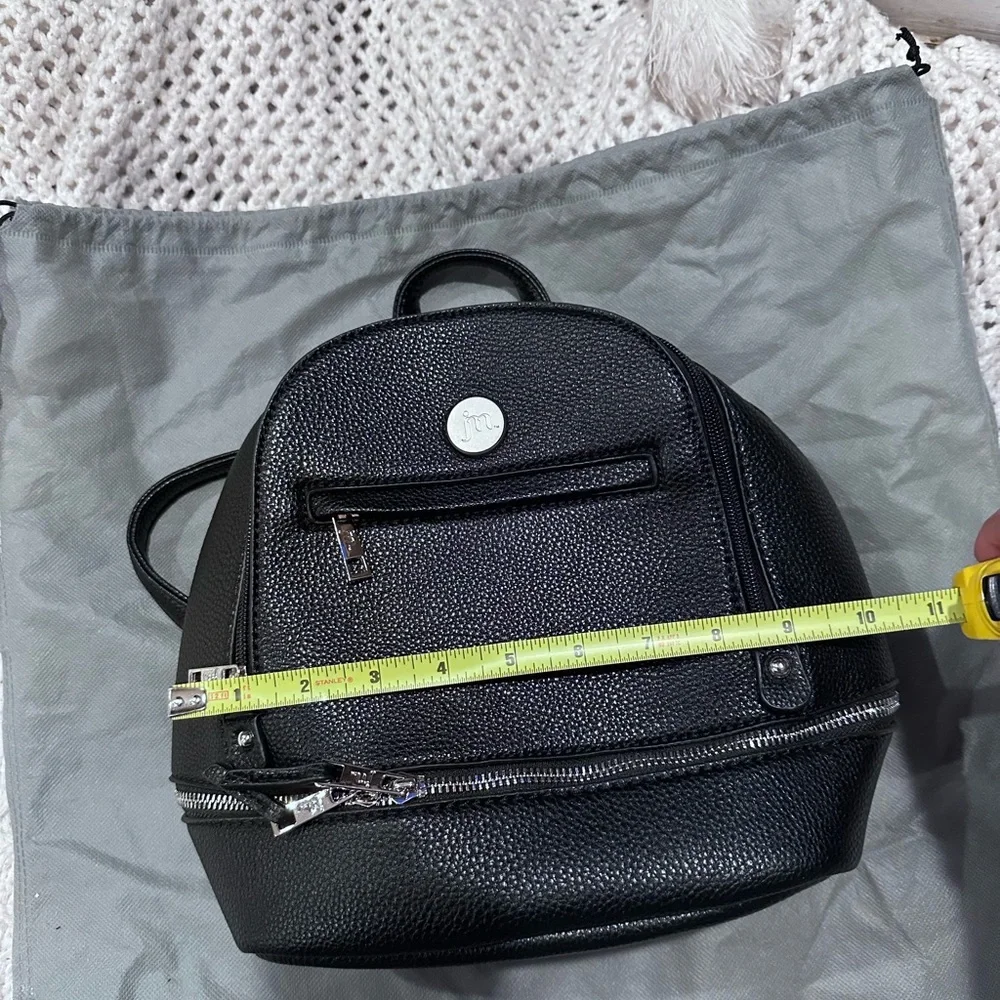 JESSICA MOORE SMALL Black Leather Backpack